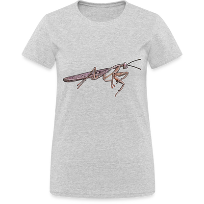 Frauen Gildan Heavy T-Shirt Rhombodera kirbyi male - Grau meliert