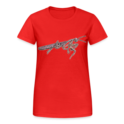 Frauen Gildan Heavy T-Shirt Rhombodera kirbyi male - Rot