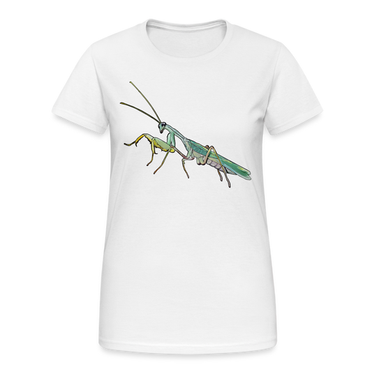 Frauen Gildan Heavy T-Shirt Sphodromantis lineola male - weiß