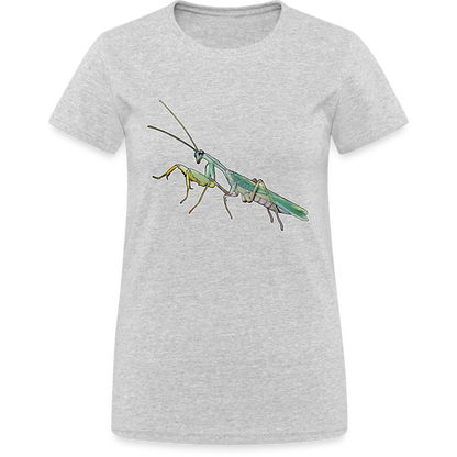Frauen Gildan Heavy T-Shirt Sphodromantis lineola male - Grau meliert