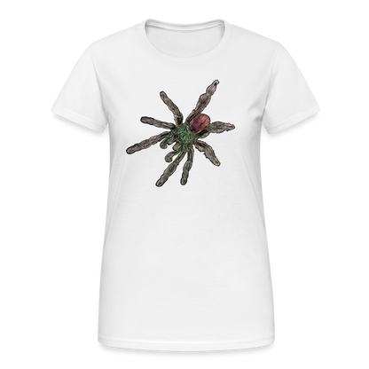 Frauen Gildan Heavy T-Shirt Caribena versicolor - weiß