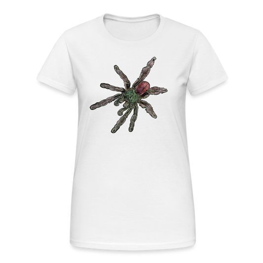 Frauen Gildan Heavy T-Shirt Caribena versicolor - weiß