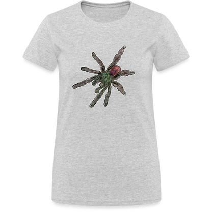 Frauen Gildan Heavy T-Shirt Caribena versicolor - Grau meliert