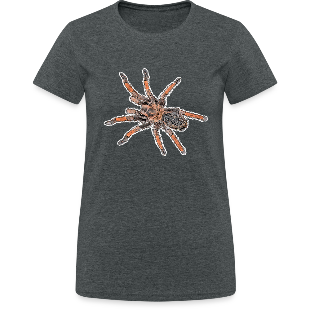 Frauen Gildan Heavy T-Shirt Brachypelma emilia - Dunkelgrau meliert