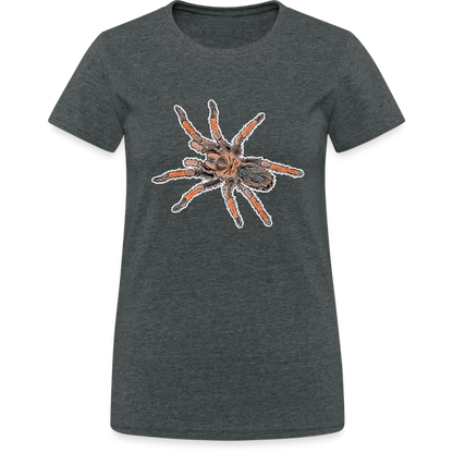 Frauen Gildan Heavy T-Shirt Brachypelma emilia - Dunkelgrau meliert