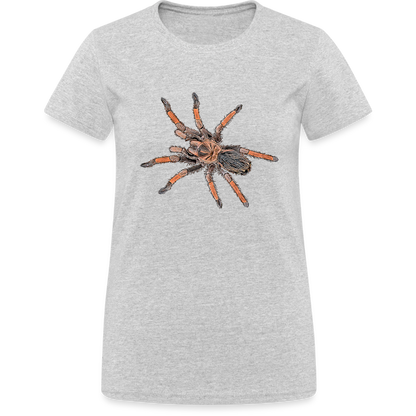 Frauen Gildan Heavy T-Shirt Brachypelma emilia - Grau meliert
