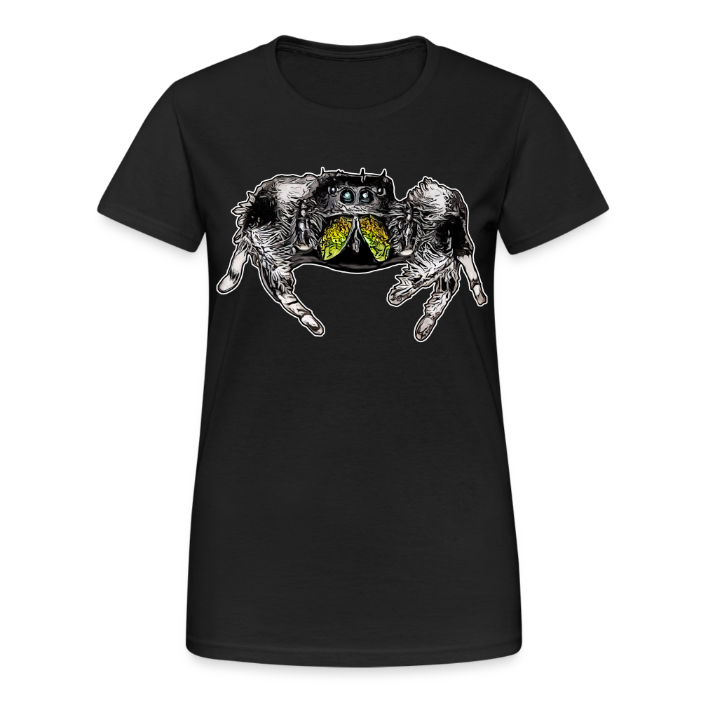Frauen Gildan Heavy T-Shirt Phidippus regius Rastafari male - Schwarz