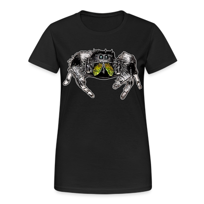 Frauen Gildan Heavy T-Shirt Phidippus regius Rastafari male - Schwarz
