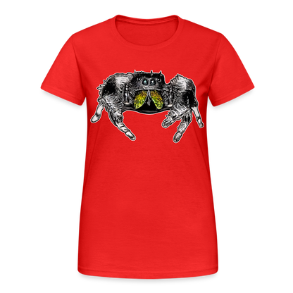 Frauen Gildan Heavy T-Shirt Phidippus regius Rastafari male - Rot