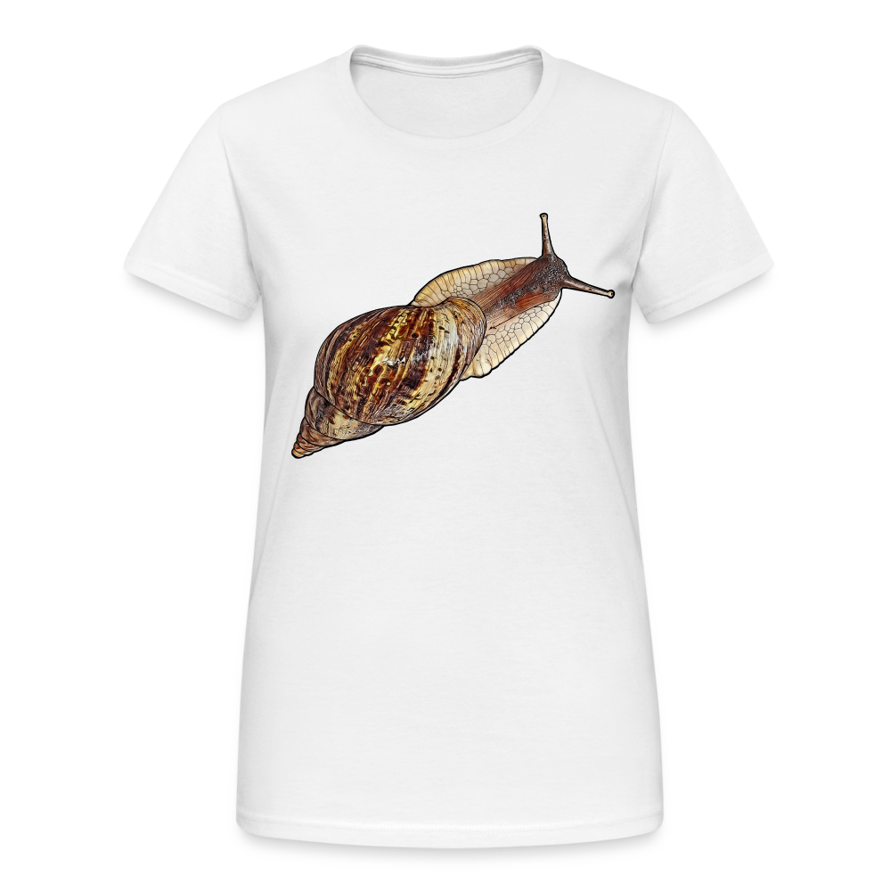 Frauen Gildan Heavy T-Shirt Achatina reticulata wildfarben - weiß