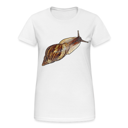 Frauen Gildan Heavy T-Shirt Achatina reticulata wildfarben - weiß