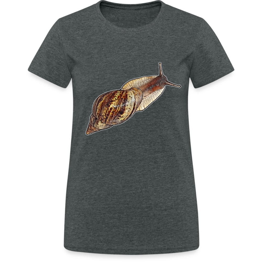 Frauen Gildan Heavy T-Shirt Achatina reticulata wildfarben - Dunkelgrau meliert