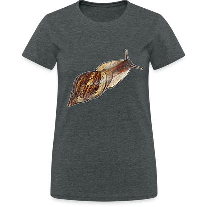 Frauen Gildan Heavy T-Shirt Achatina reticulata wildfarben - Dunkelgrau meliert