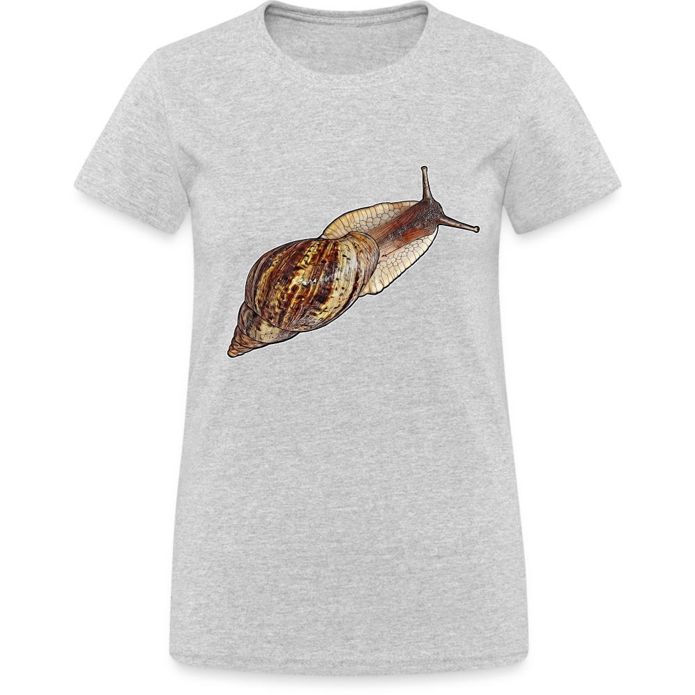 Frauen Gildan Heavy T-Shirt Achatina reticulata wildfarben - Grau meliert