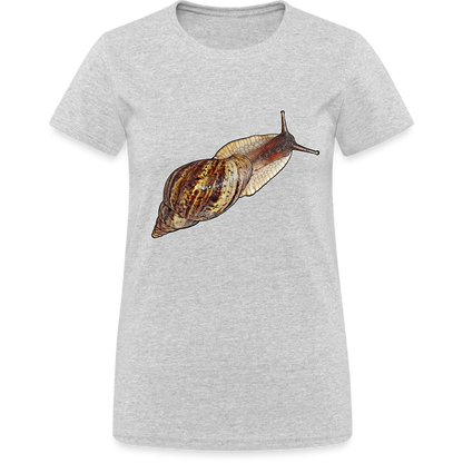 Frauen Gildan Heavy T-Shirt Achatina reticulata wildfarben - Grau meliert