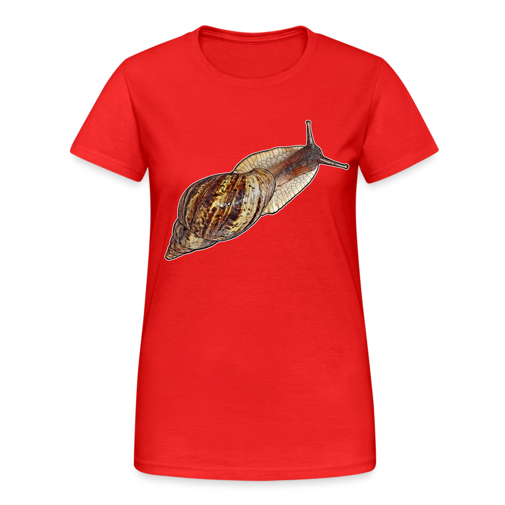 Frauen Gildan Heavy T-Shirt Achatina reticulata wildfarben - Rot