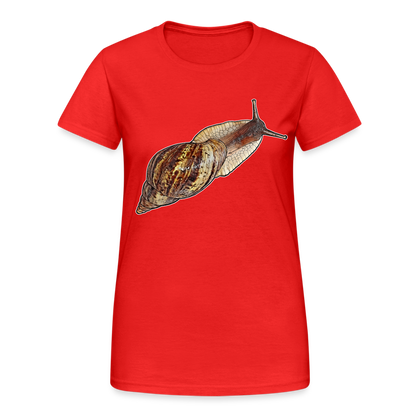 Frauen Gildan Heavy T-Shirt Achatina reticulata wildfarben - Rot