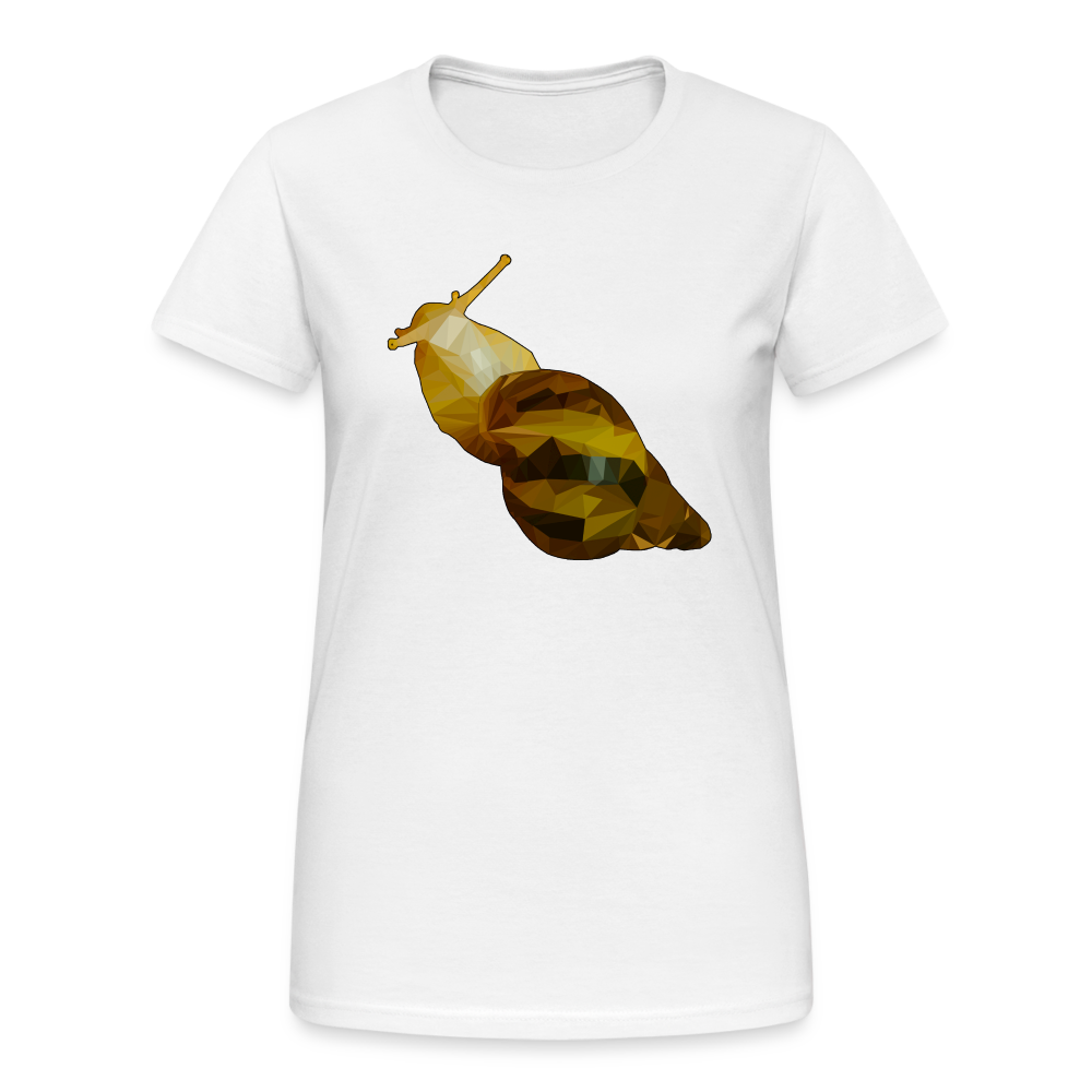 Frauen Gildan Heavy T-Shirt Achatina reticulata Low Poly - weiß