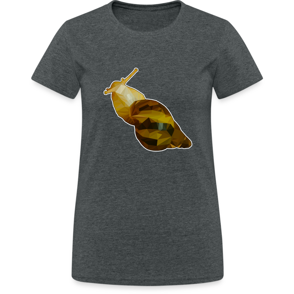 Frauen Gildan Heavy T-Shirt Achatina reticulata Low Poly - Dunkelgrau meliert