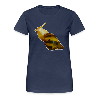 Frauen Gildan Heavy T-Shirt Achatina reticulata Low Poly - Navy