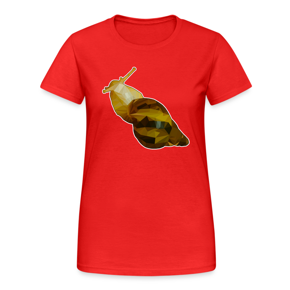 Frauen Gildan Heavy T-Shirt Achatina reticulata Low Poly - Rot