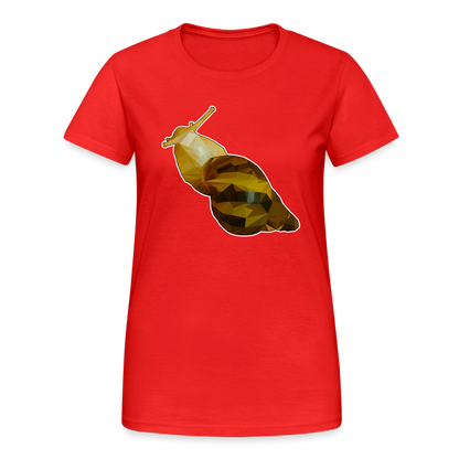 Frauen Gildan Heavy T-Shirt Achatina reticulata Low Poly - Rot