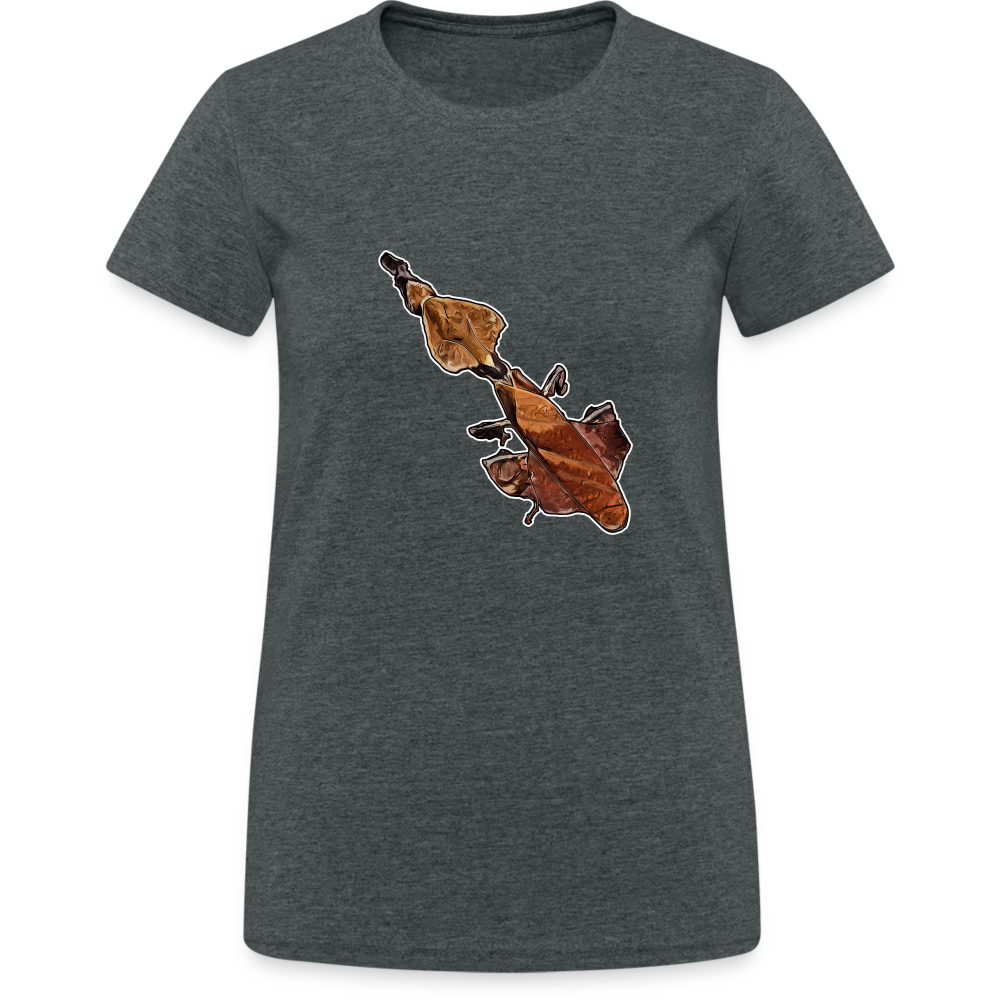 Frauen Gildan Heavy T-Shirt Phyllocrania paradoxa female - Dunkelgrau meliert