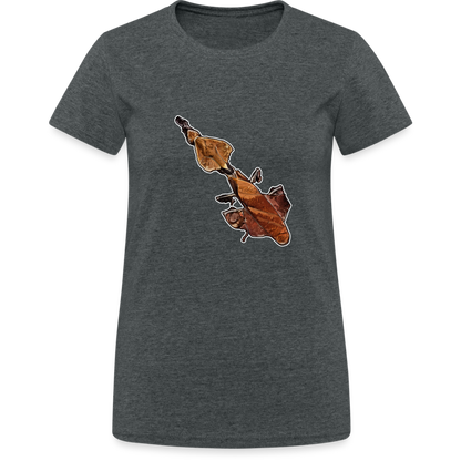 Frauen Gildan Heavy T-Shirt Phyllocrania paradoxa female - Dunkelgrau meliert