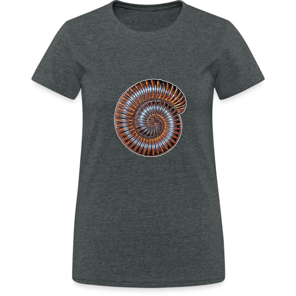 Frauen Gildan Heavy T-Shirt Archispirostreptus gigas - Dunkelgrau meliert