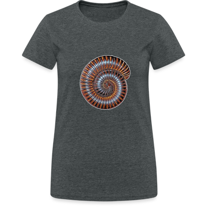 Frauen Gildan Heavy T-Shirt Archispirostreptus gigas - Dunkelgrau meliert