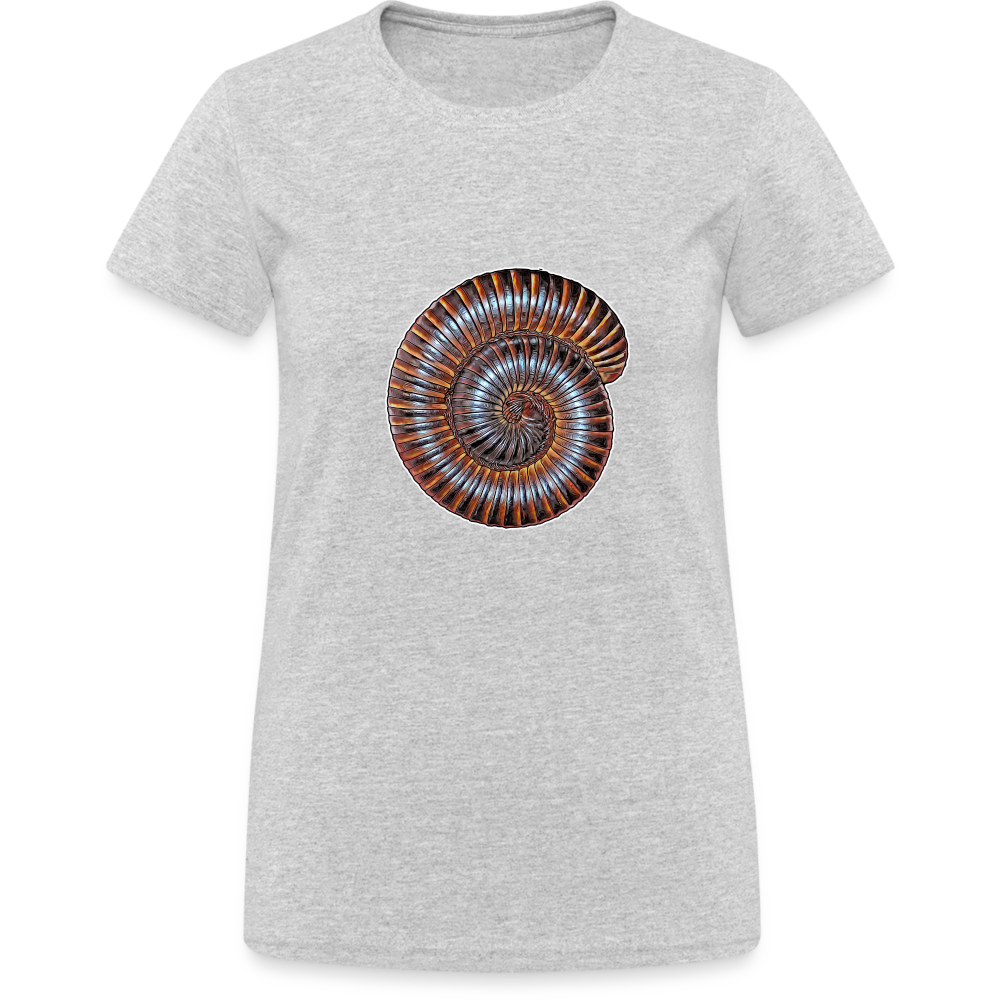 Frauen Gildan Heavy T-Shirt Archispirostreptus gigas - Grau meliert