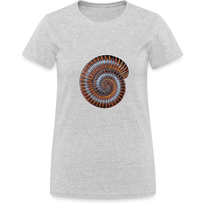 Frauen Gildan Heavy T-Shirt Archispirostreptus gigas - Grau meliert