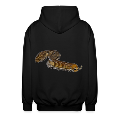 Unisex Zip-Hoodie Telodeinopus aoutii - Schwarz