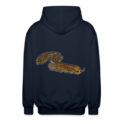 Unisex Zip-Hoodie Telodeinopus aoutii - Navy