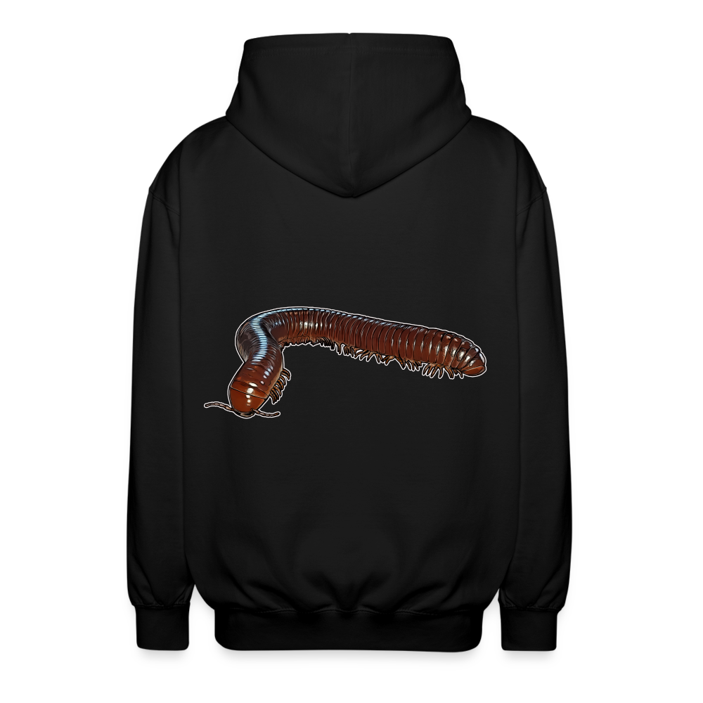 Unisex Zip-Hoodie Ophistreptus guineensis - Schwarz