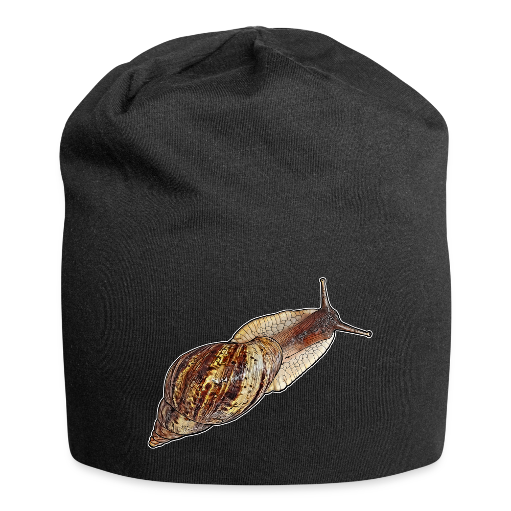 Jersey-Beanie Achatina reticulata wildfarben - Schwarz