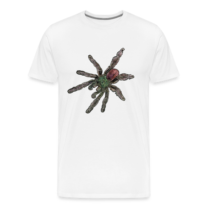 Männer Basic T-Shirt Caribena versicolor - weiß