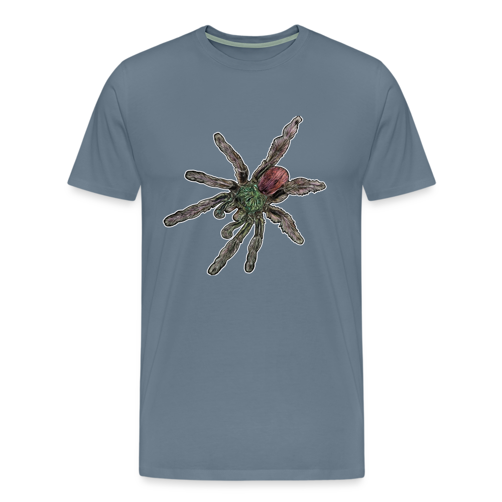 Männer Basic T-Shirt Caribena versicolor - Blaugrau