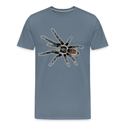 Männer Basic T-Shirt Tliltocatl vagans - Blaugrau