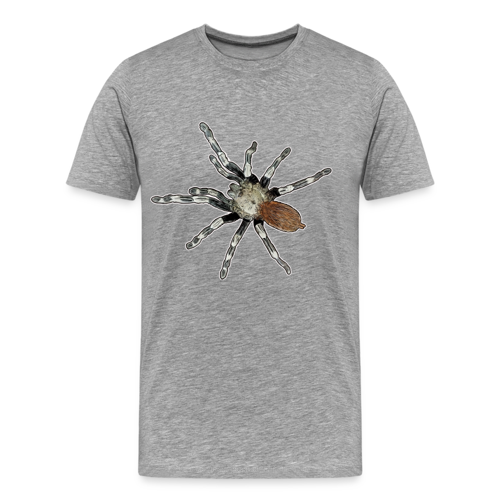 Männer Basic T-Shirt Nhandu chromatus - Grau meliert