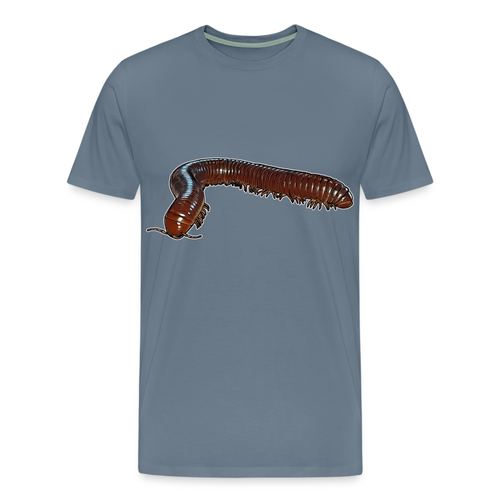 Männer Basic T-Shirt Ophistreptus guineensis - Blaugrau