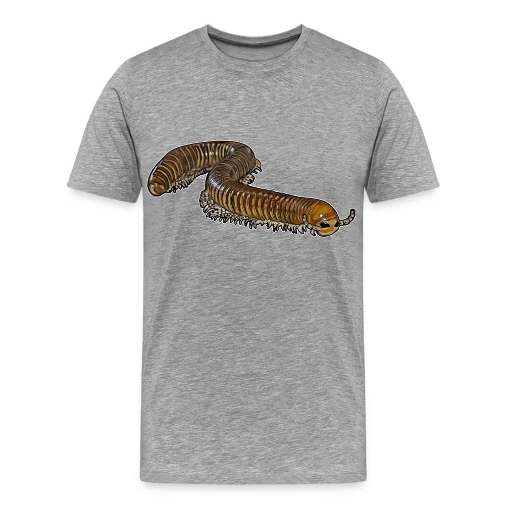 Männer Basic T-Shirt Telodeinopus aoutii - Grau meliert