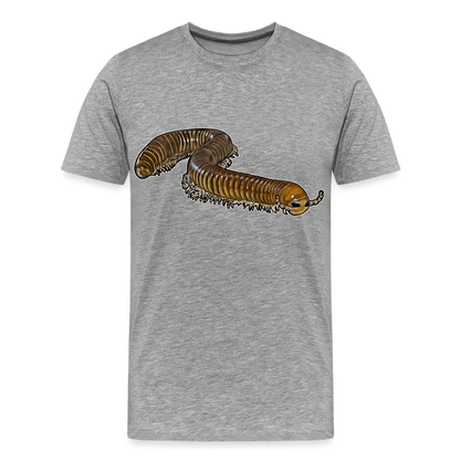 Männer Basic T-Shirt Telodeinopus aoutii - Grau meliert