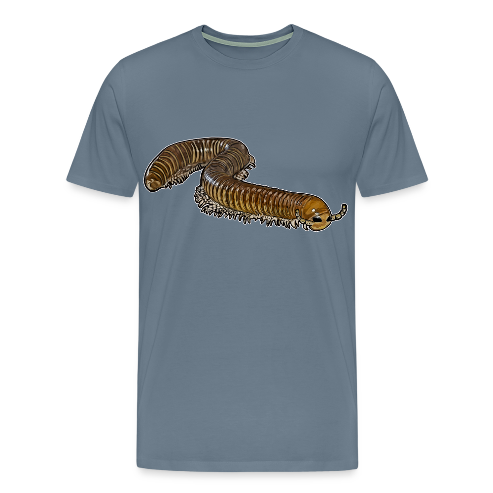 Männer Basic T-Shirt Telodeinopus aoutii - Blaugrau