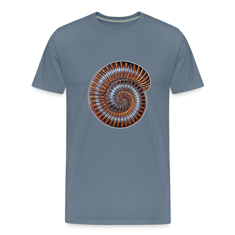 Männer Basic T-Shirt Archispirostreptus gigas - Blaugrau