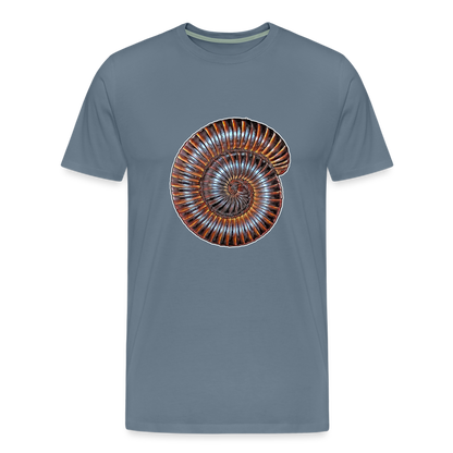 Männer Basic T-Shirt Archispirostreptus gigas - Blaugrau