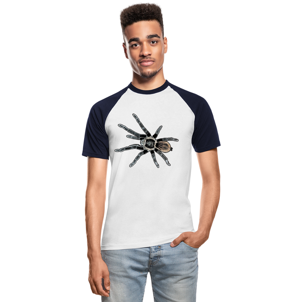 Männer Baseball T-Shirt Tliltocatl vagans - Weiß/Navy