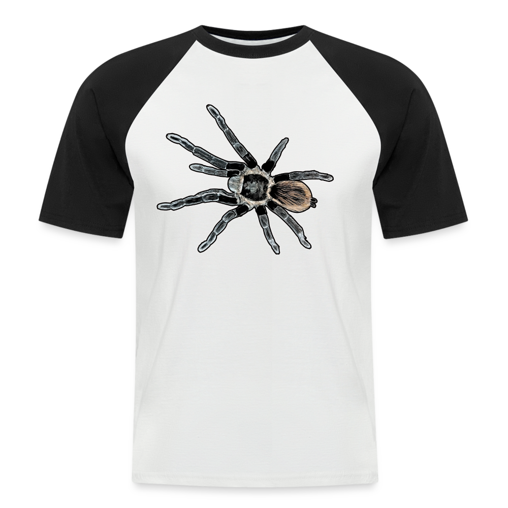 Männer Baseball T-Shirt Tliltocatl vagans - Weiß/Schwarz