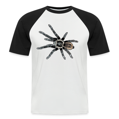 Männer Baseball T-Shirt Tliltocatl vagans - Weiß/Schwarz