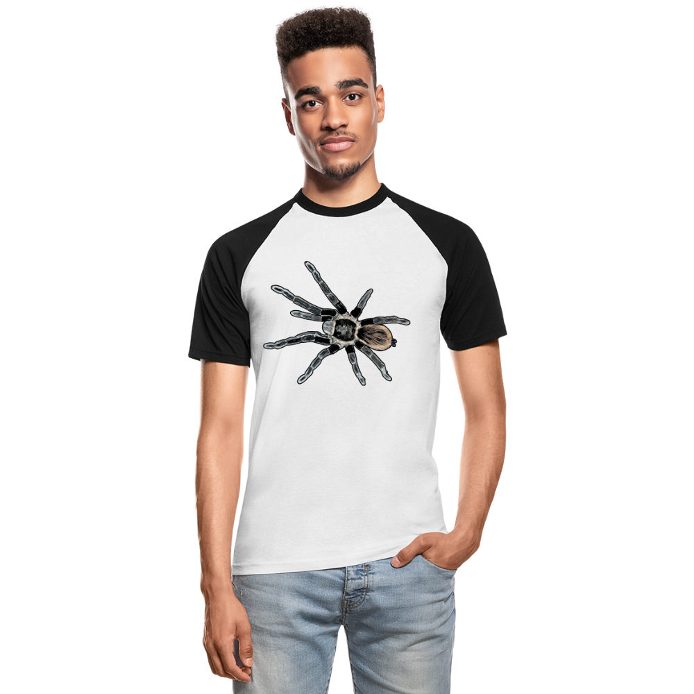 Männer Baseball T-Shirt Tliltocatl vagans - Weiß/Schwarz